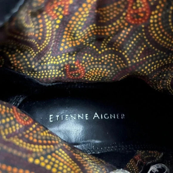 Etienne Aigner ‘Ernie’ Leather Ankle Boots‎ Women’s Size 9 - Picture 12 of 16